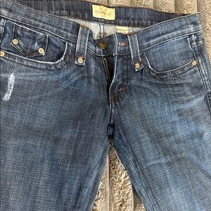 Frankie B. Dark Blue Straight Leg Jeans